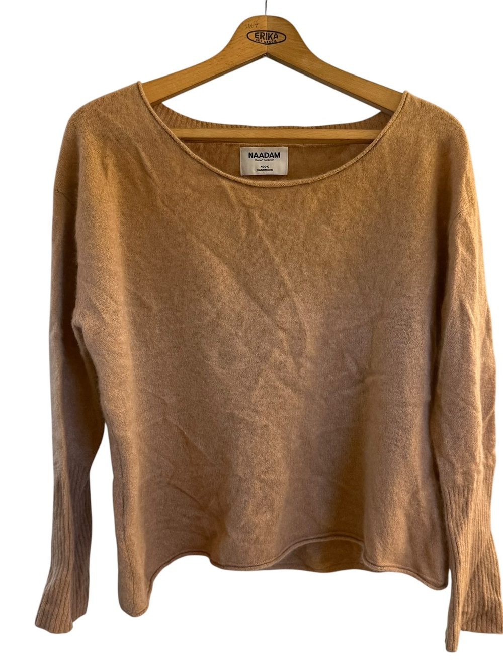 NAADAM Camel Crewneck Cashmere Sweater